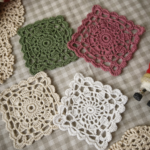 Handmade Crochet Knit Coaster