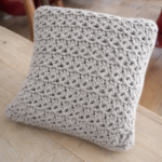 Crochet Knit Cushion White Cover