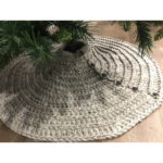 Crochet And Hand Knitted Christmas Tree Skirt
